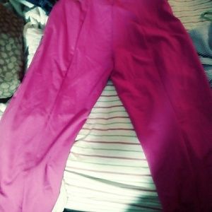 Pink silky bootcut dress pant or slacks